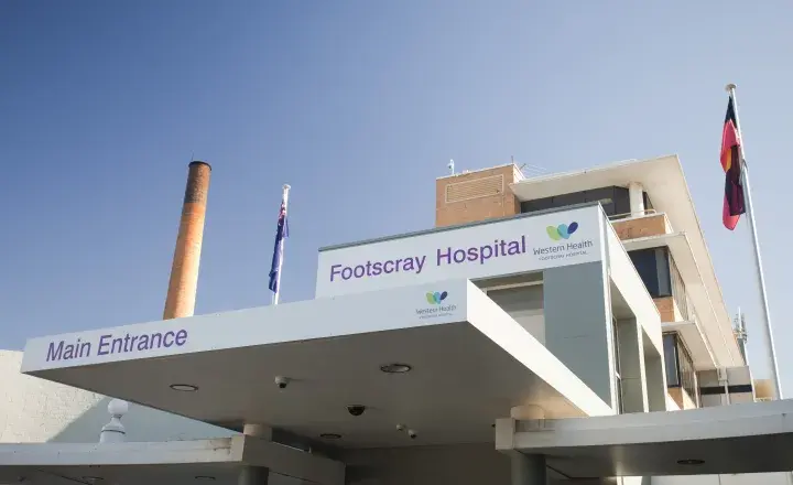 Exterior of Footscray Hospital