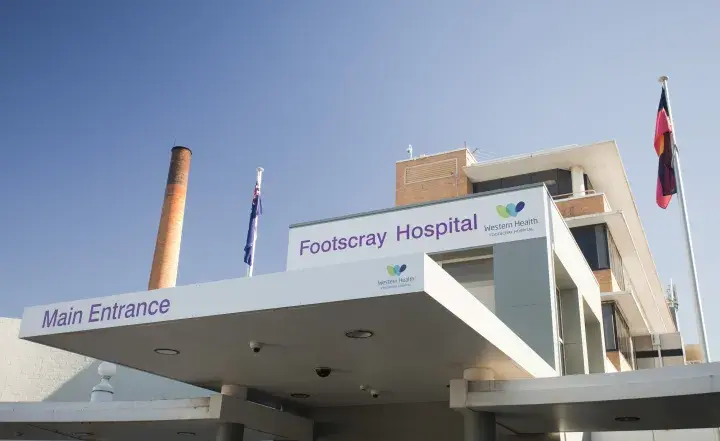 Exterior of Footscray Hospital